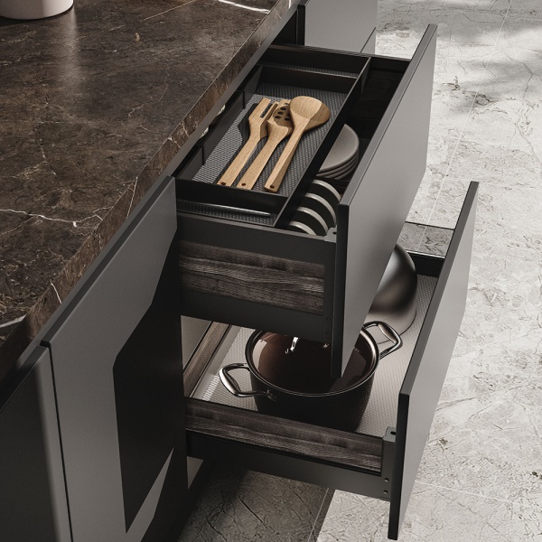 full pull drawer basket