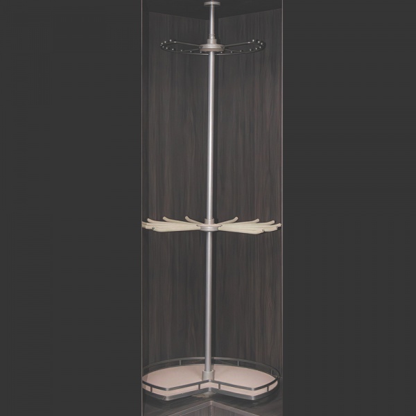 corner rotating trouser rack